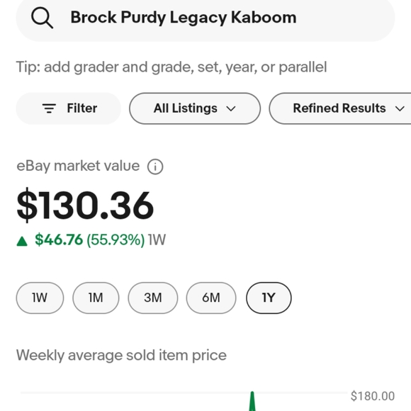 Brock Purdy RC Legacy Kaboom Refractor card!! - Picture 5 of 5